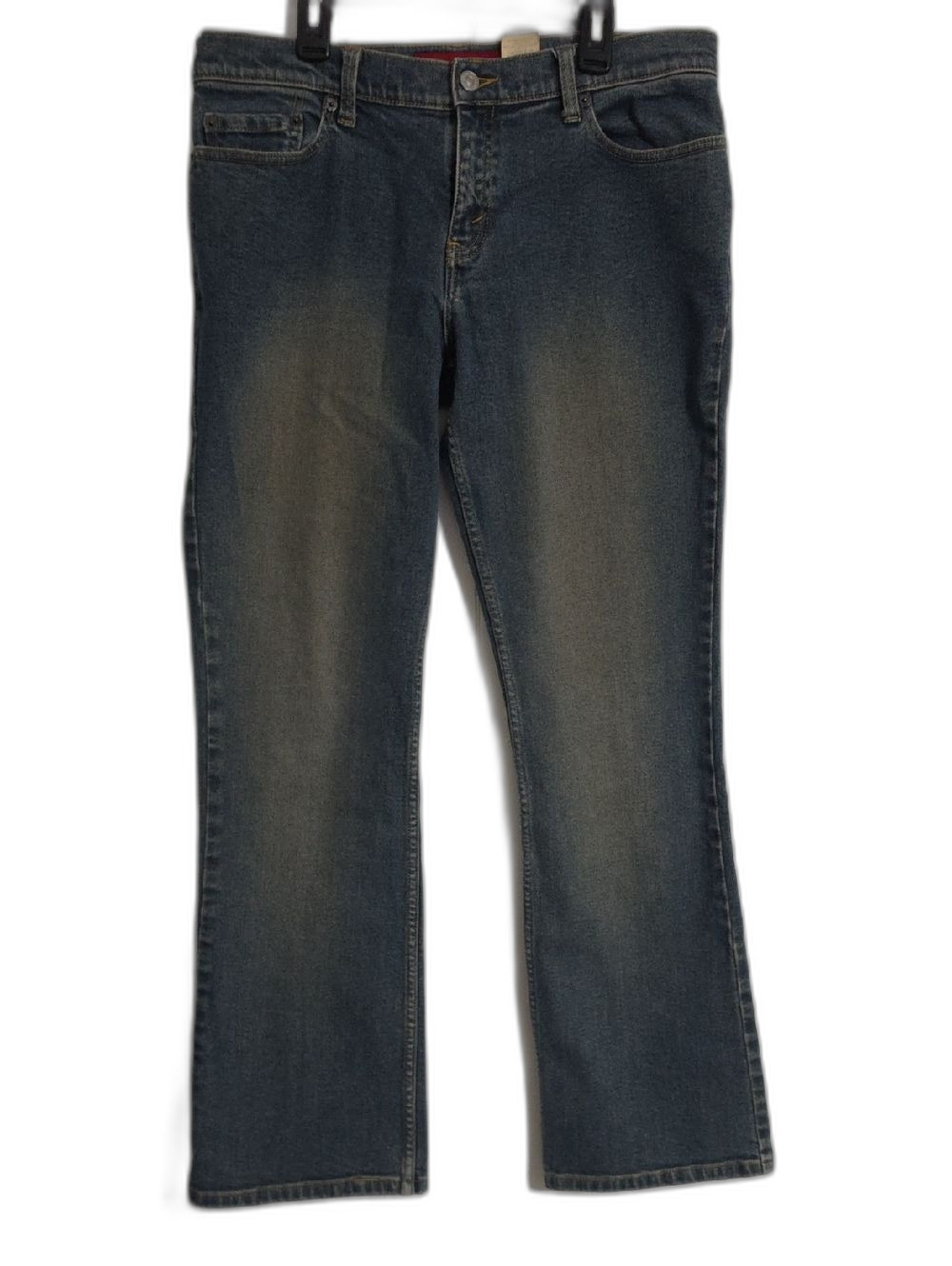 Classic Women's/juniors Blue Denim Jeans - Comfortable Straight Fit Lowrise